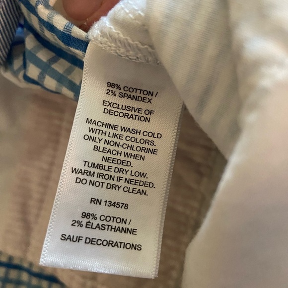 Vineyard Vines Mens Seersucker Shorts Breaker Short 9” Patchwork 33’ Red & Blue - Picture 8 of 11